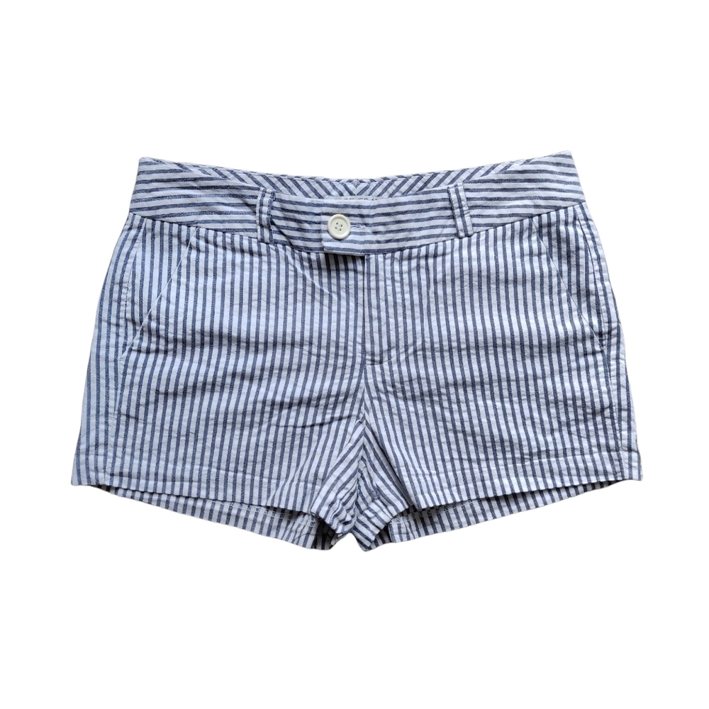 Forever 21 Essentials Striped Shorts Cotton Extra-Small